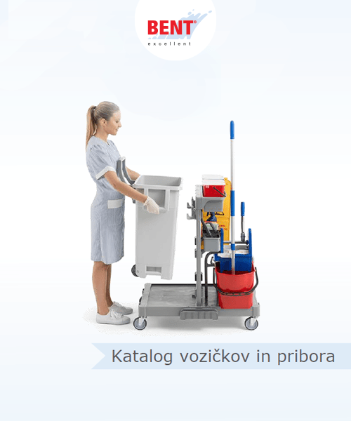 Vozički za čistilke, oprema za čiščenje